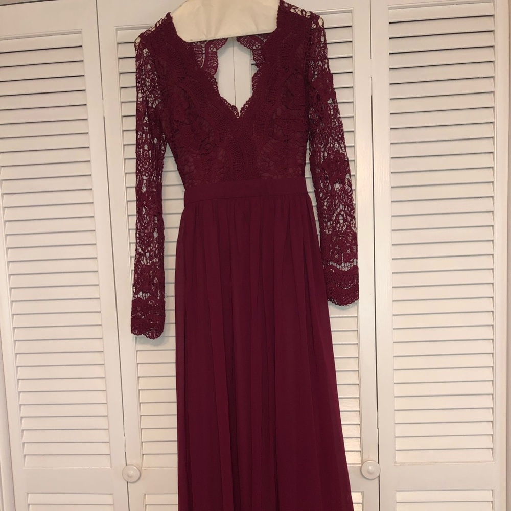 Open back maxi dress